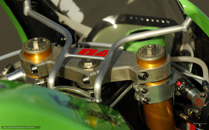 Motorcycle Front Suspension — Green