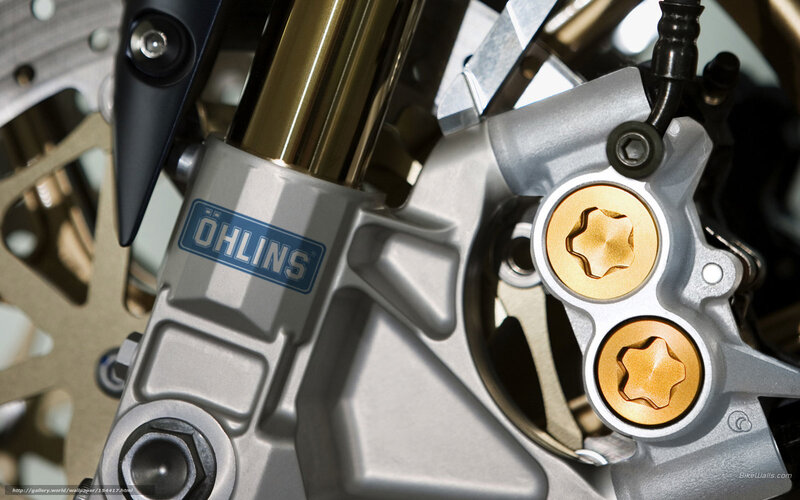 Motorcycle Front Suspension — Silver