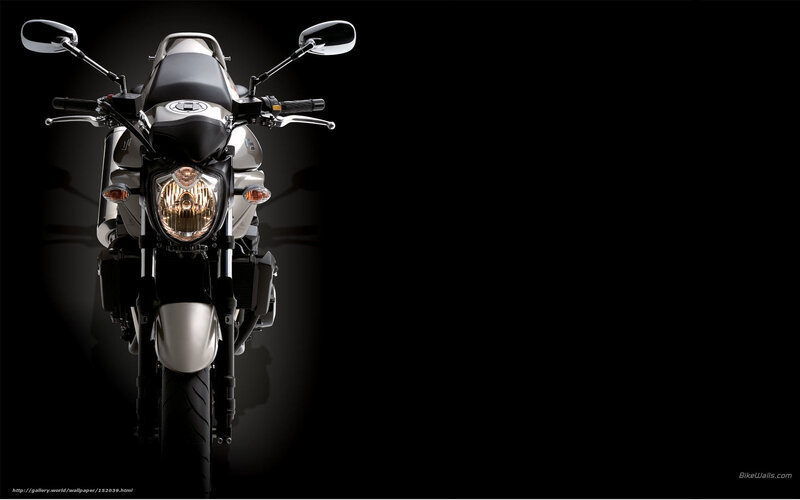 Motorcycle Front View — Black, Dramatic, Photograph, Headlight