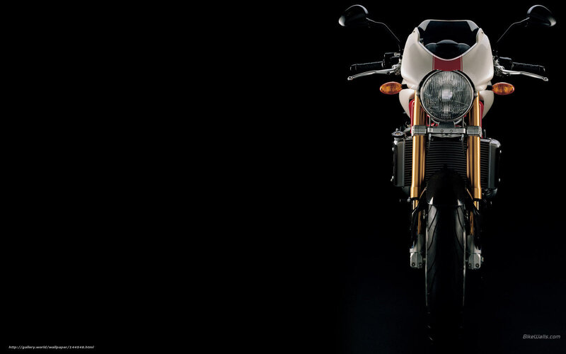Motorcycle Front View — Black, Dramatic, Photograph