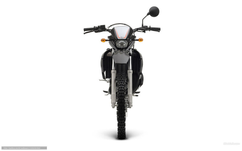 Motorcycle Front View — Black, Neutral, Photograph, Handlebars, Headlight