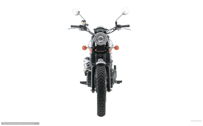 Motorcycle Front View — Black, Neutral, Photograph, Headlight, Handlebars