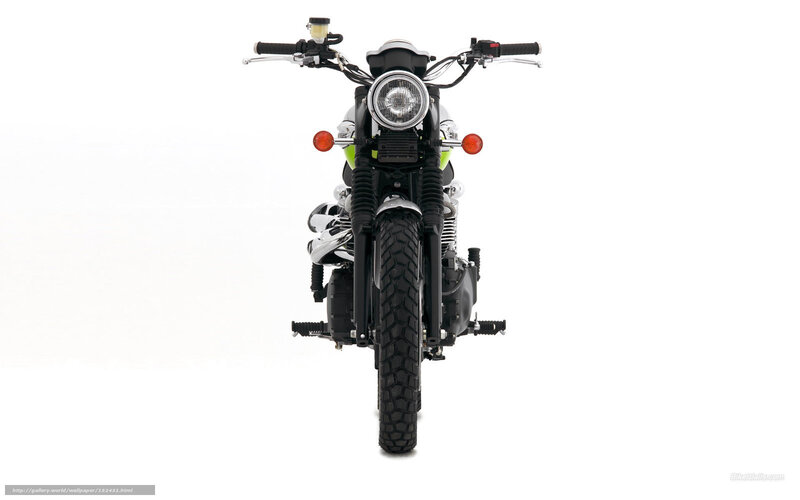 Motorcycle Front View — Black, Neutral, Photograph, Headlight, Handlebars, Tire