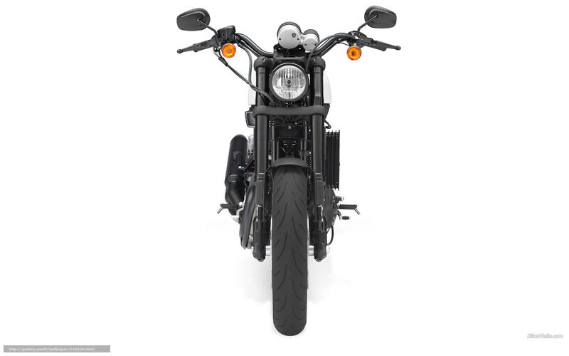 Motorcycle Front View — Black, Neutral, Photograph, Headlight
