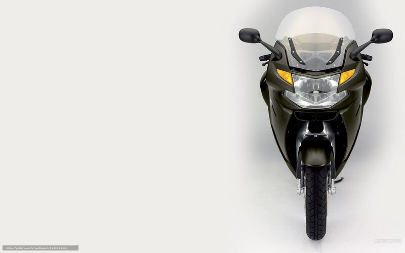 Motorcycle Front View — Black, Neutral, Photograph, Headlight, Windshield