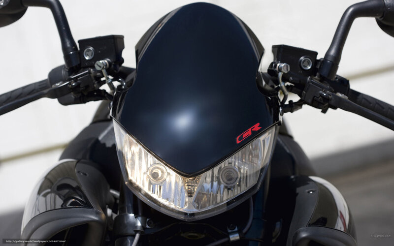 Motorcycle Front View — Black, Neutral