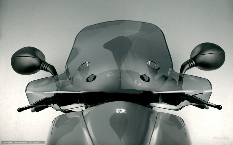 Motorcycle Front View — Gray, Neutral, Photograph