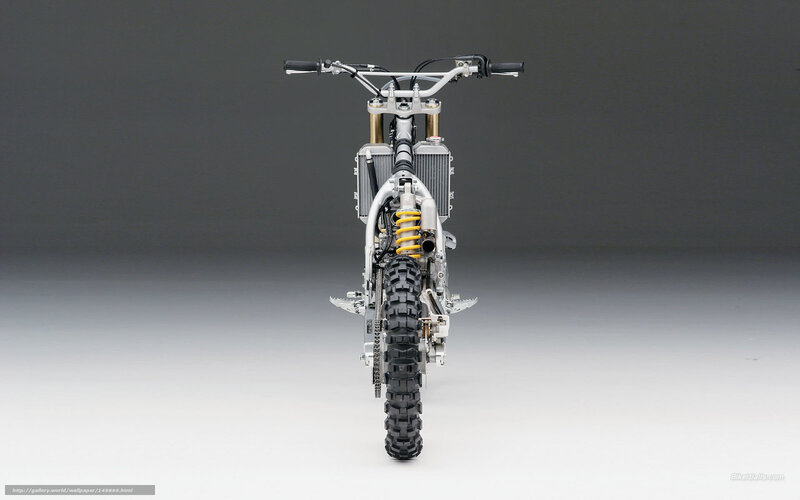 Motorcycle Front View — Gray, Neutral