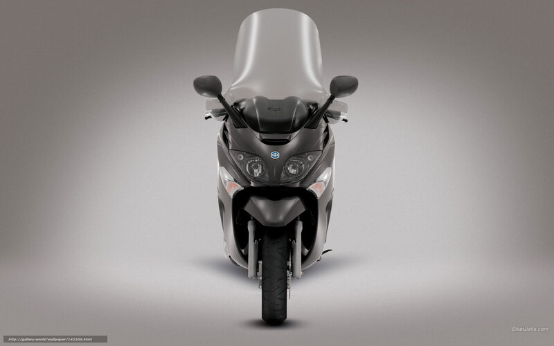 Motorcycle Front View — Gray
