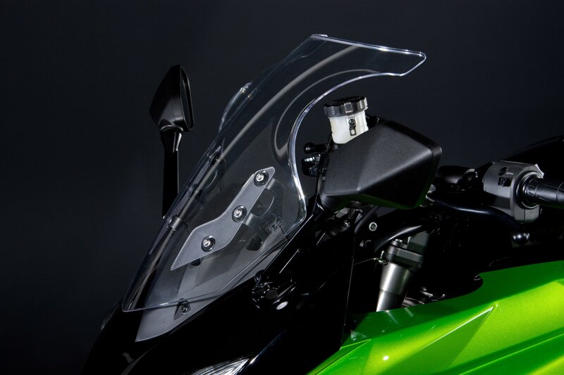 Motorcycle Front View — Green