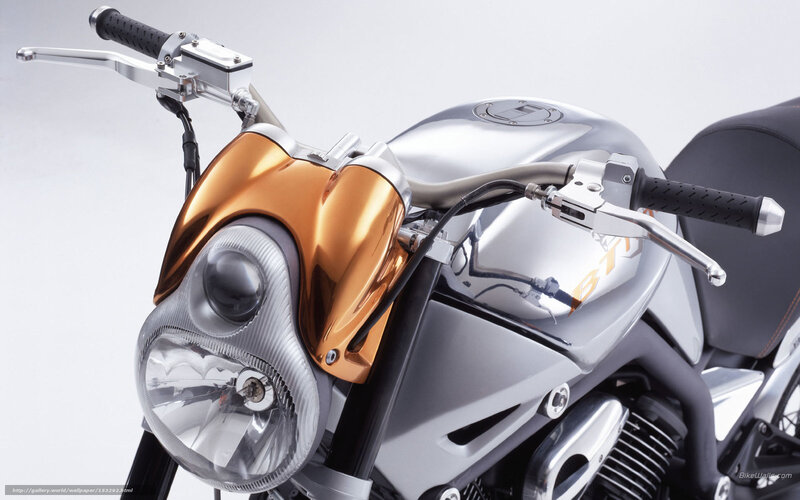Motorcycle Front View — Silver