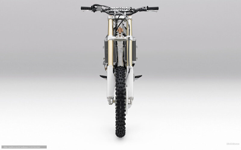 Motorcycle Front View — White, Neutral, Photograph, Handlebars