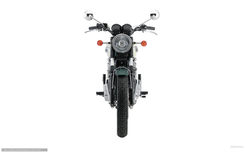 Motorcycle Front View — White, Neutral, Photograph, Headlight, Handlebars, Mirrors
