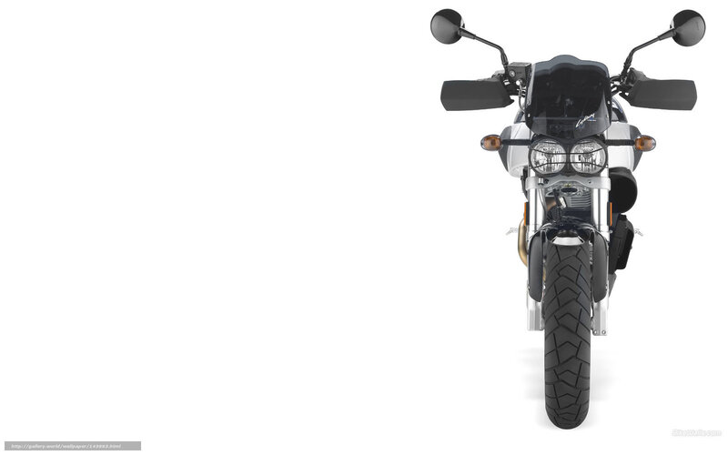 Motorcycle Front View — White, Neutral, Photograph, Headlight