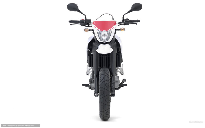 Motorcycle Front View — White, Neutral, Photograph