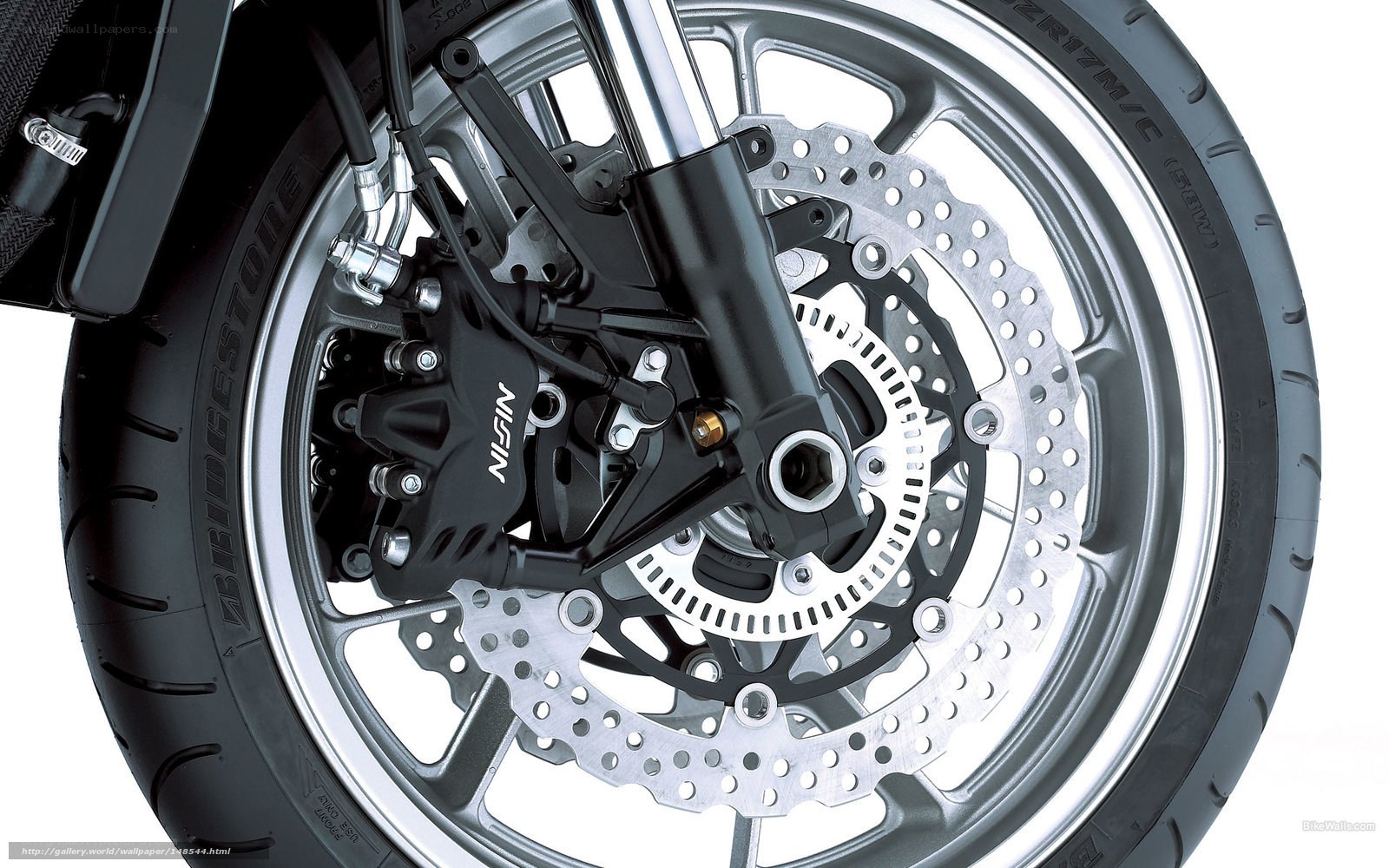 motorcycle front wheel and brake system