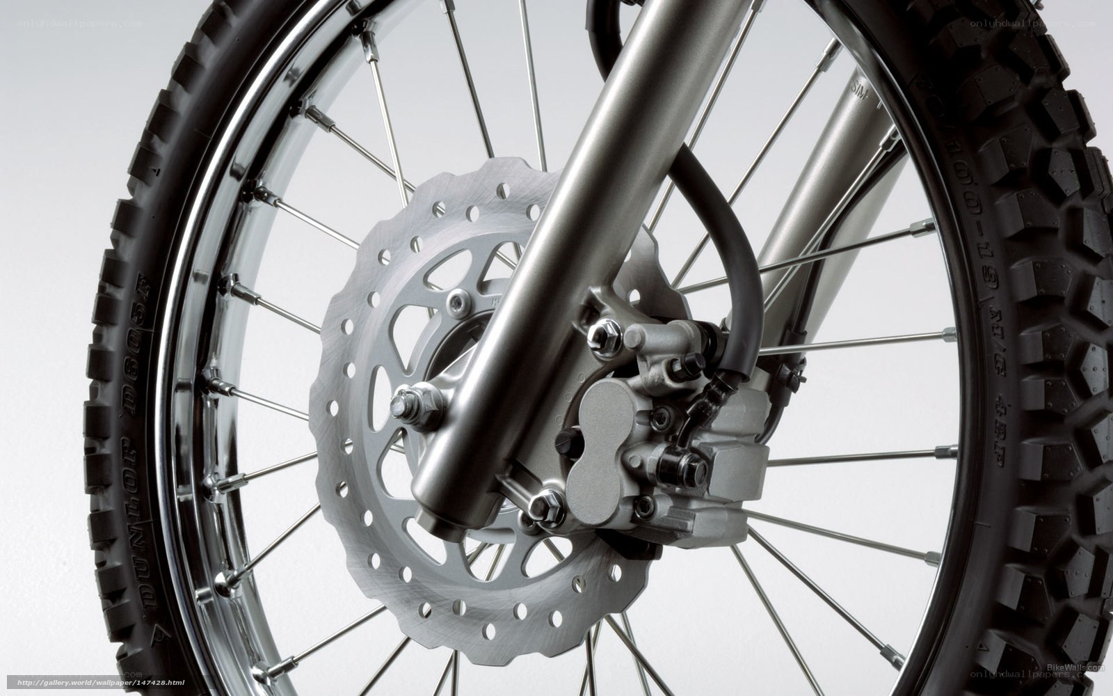 motorcycle front wheel and brake