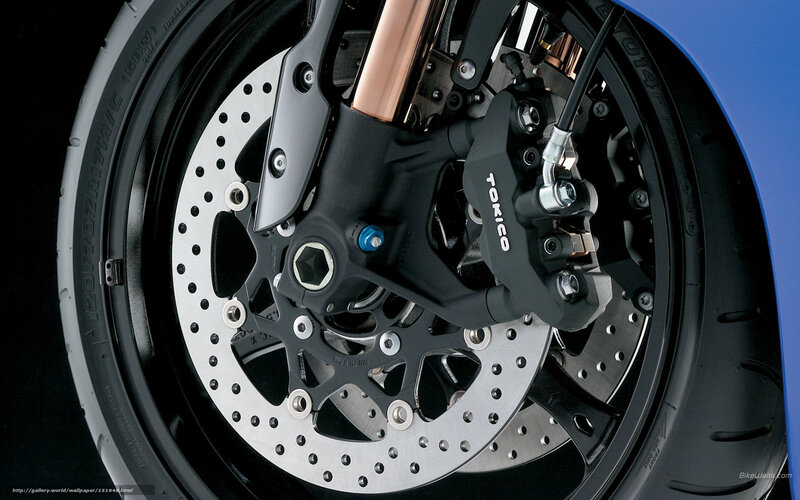 Motorcycle Front Wheel — Black, Dramatic, Photograph, Brake Disc, Caliper