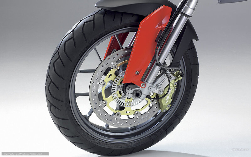 Motorcycle Front Wheel — Black, Neutral