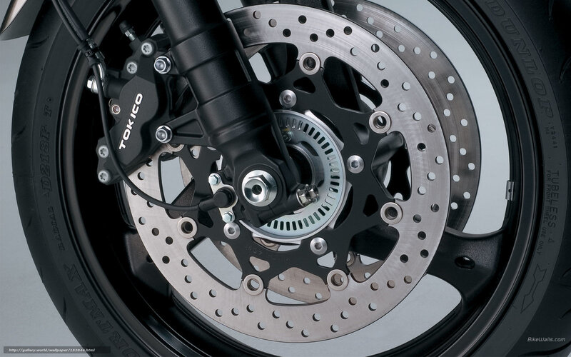 Motorcycle Front Wheel — Black, Technical, Photograph, Brake Disc, Caliper, Tire