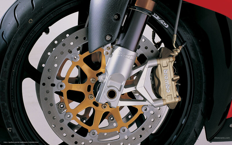 Motorcycle Front Wheel — Black