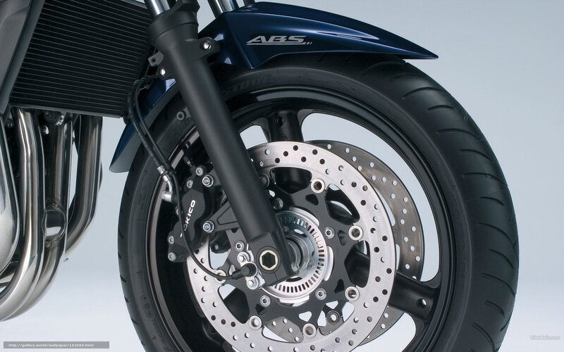 Motorcycle Front Wheel — Blue, Neutral, Photograph