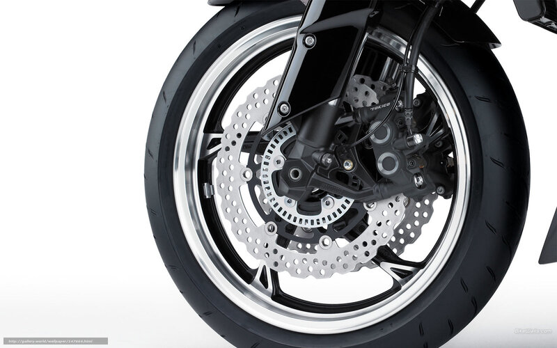 motorcycle front wheel close-up