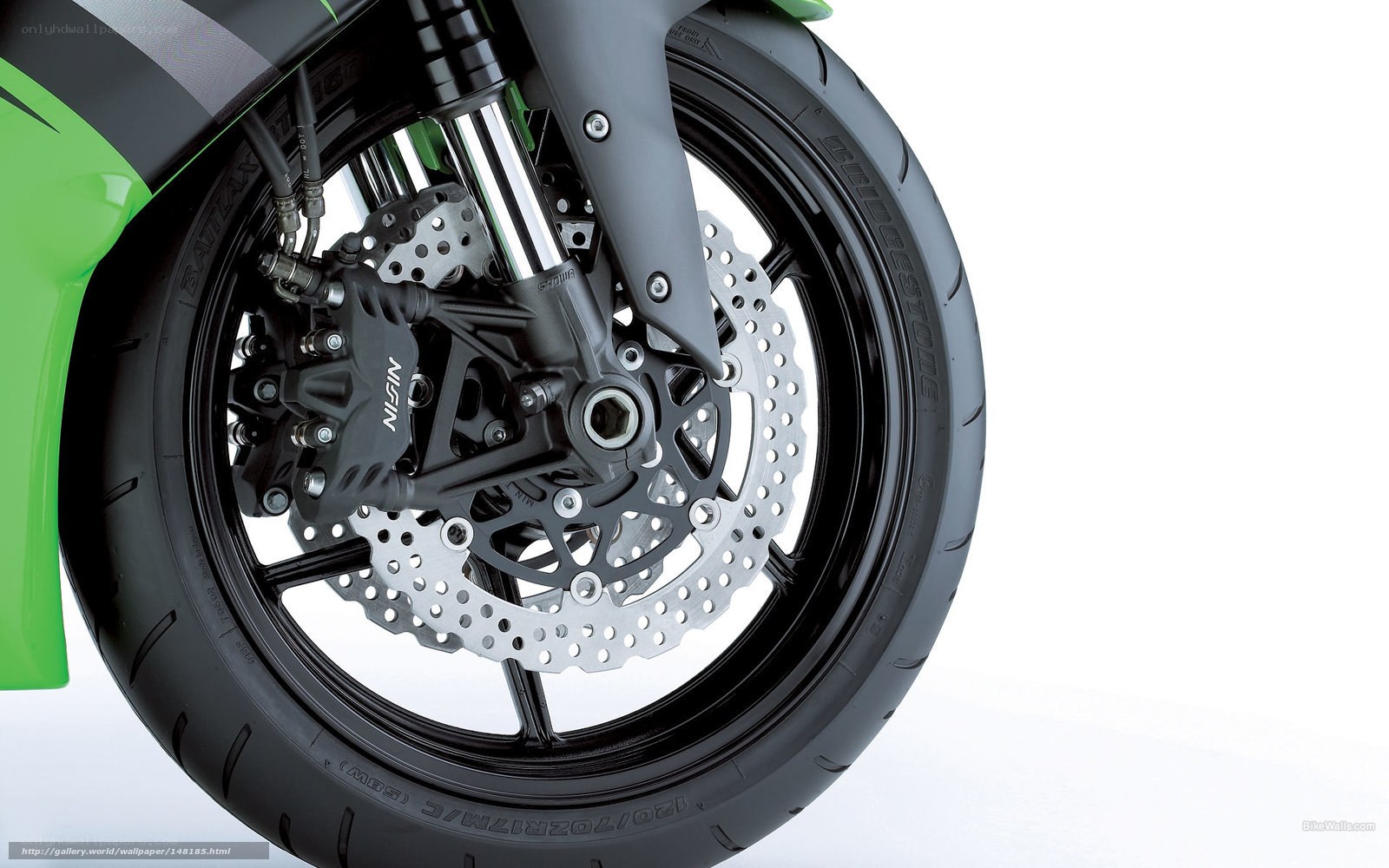 motorcycle front wheel close-up