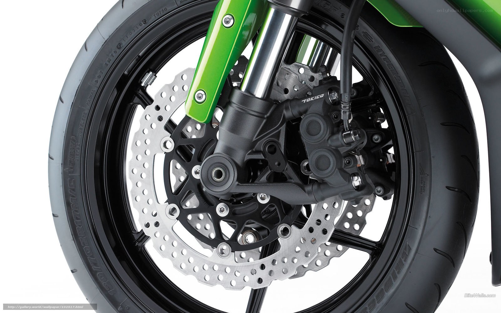 motorcycle front wheel close-up