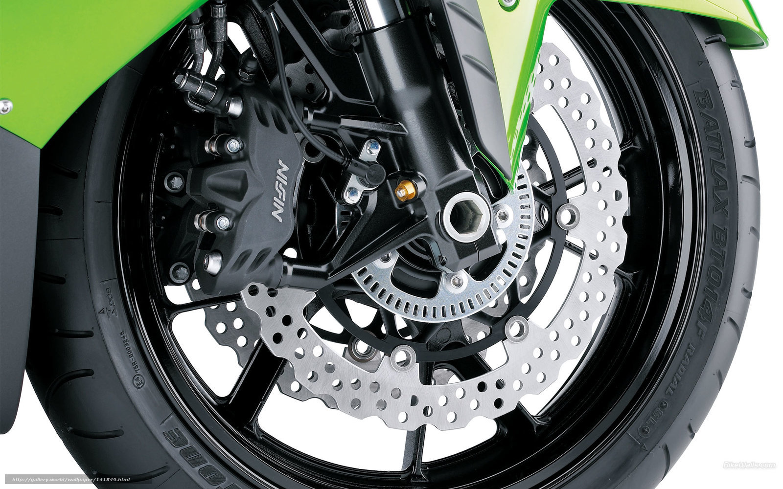 motorcycle front wheel close-up