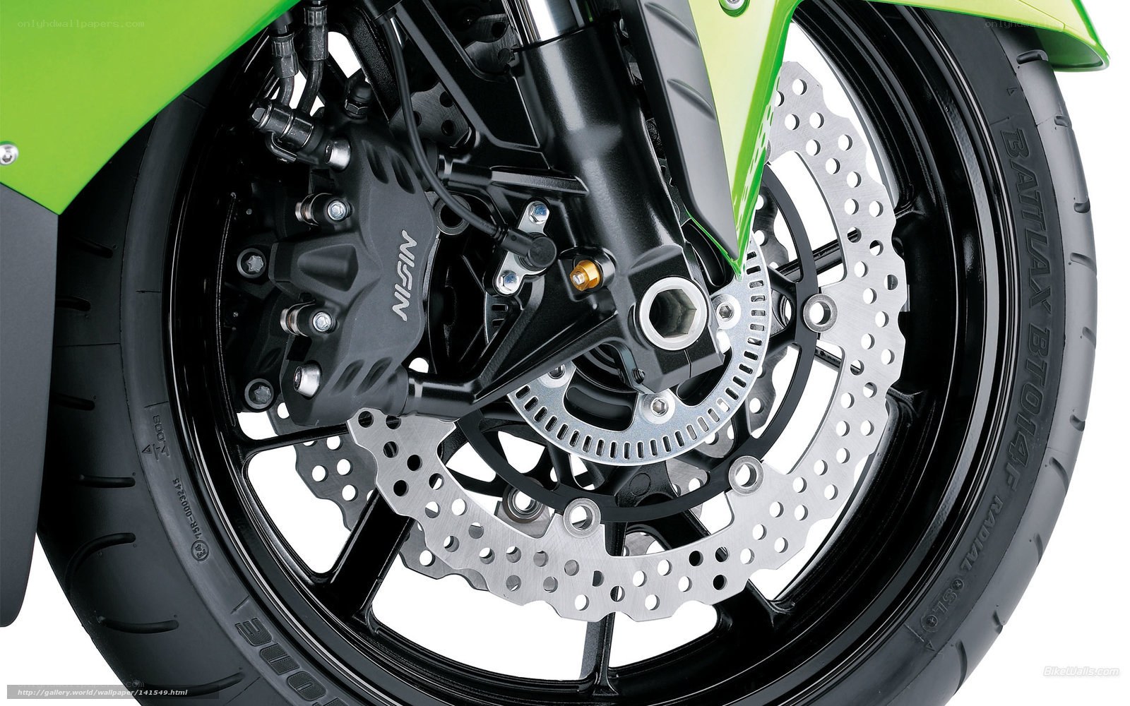 motorcycle front wheel close-up