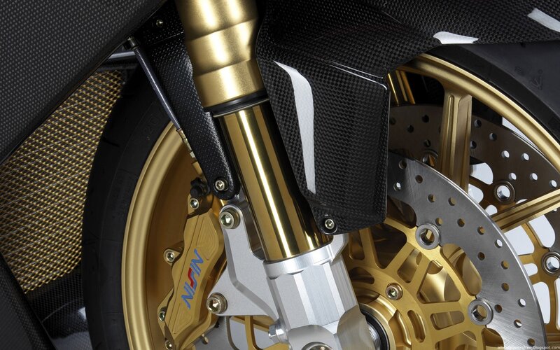 motorcycle front wheel detail