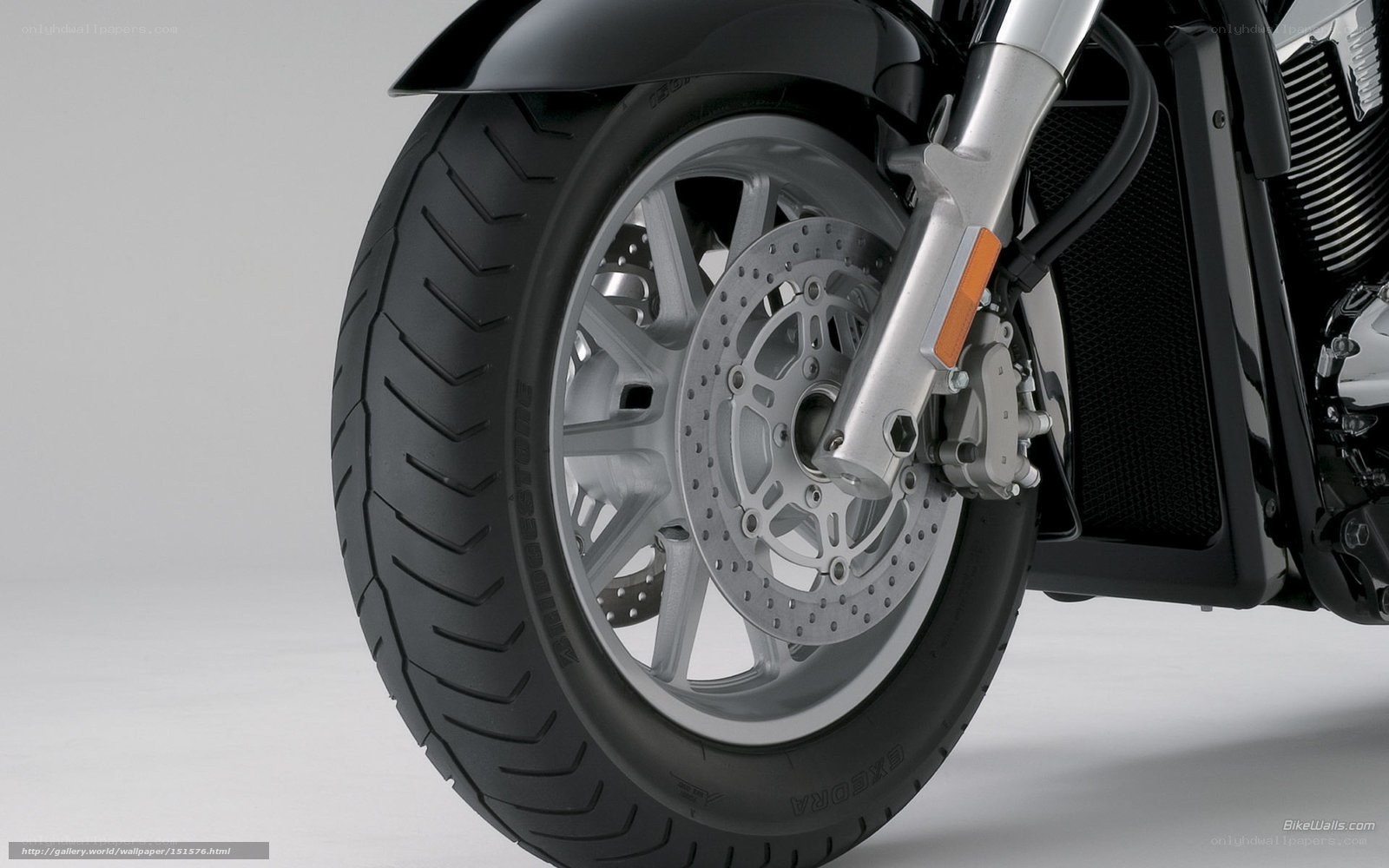 motorcycle front wheel detail