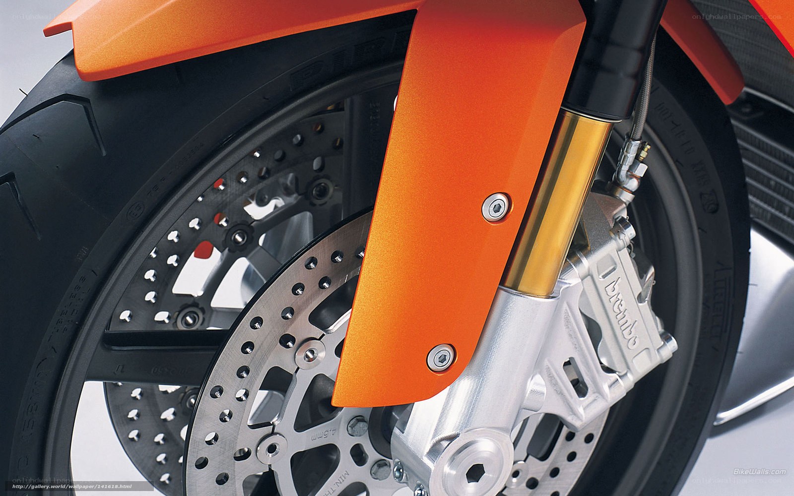 motorcycle front wheel detail