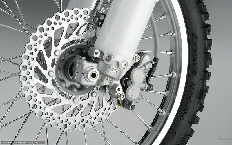 Motorcycle Front Wheel — Gray