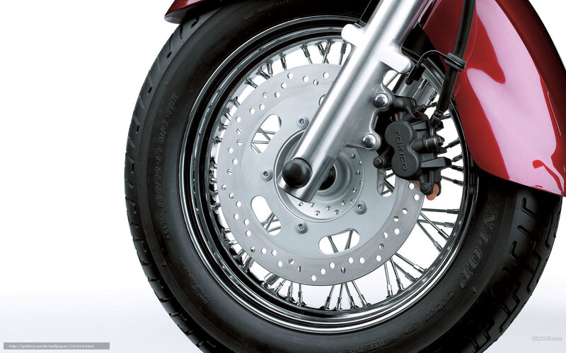 Motorcycle Front Wheel — Red, Neutral