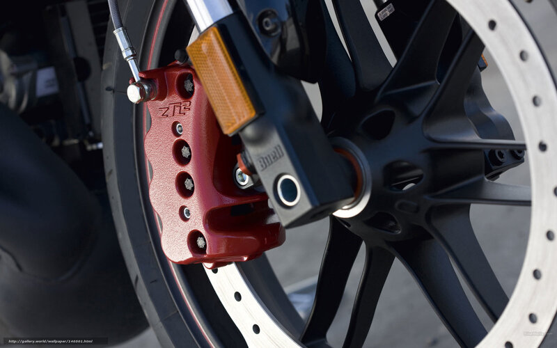 Motorcycle Front Wheel — Red