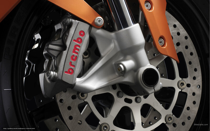 Motorcycle Front Wheel — Silver, Dramatic