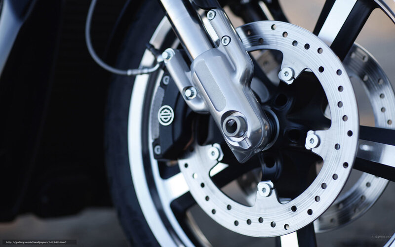 Motorcycle Front Wheel — Silver, Mechanical