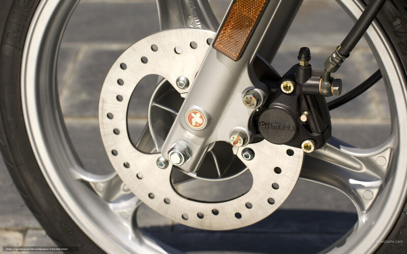 Motorcycle Front Wheel — Silver, Neutral, Afternoon, Photograph