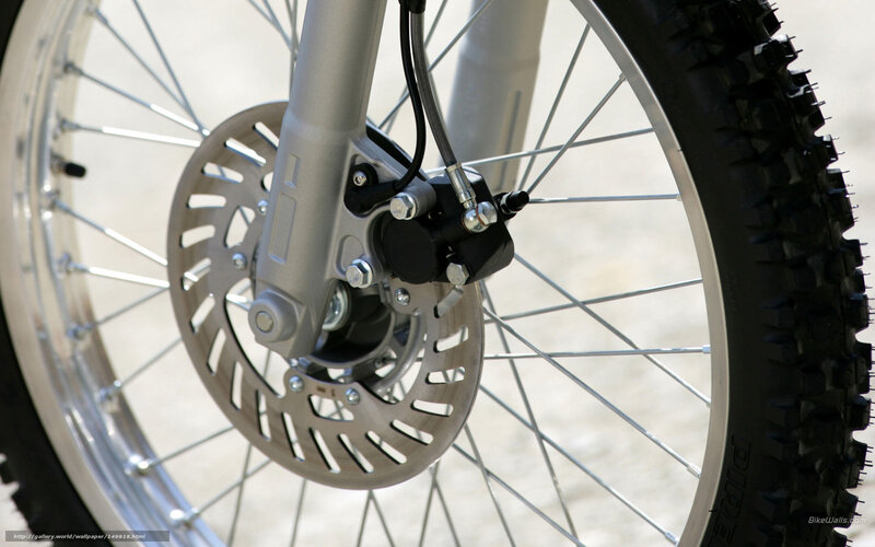 Motorcycle Front Wheel — Silver, Neutral, Afternoon
