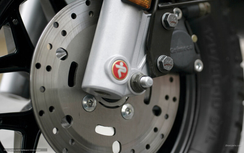 Motorcycle Front Wheel — Silver, Neutral, Photograph, Brake Disc, Caliper