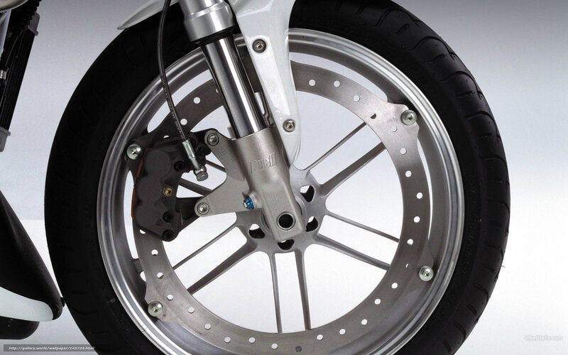 Motorcycle Front Wheel — Silver, Neutral