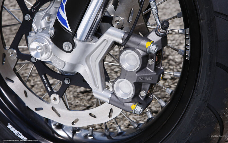 Motorcycle Front Wheel — Silver