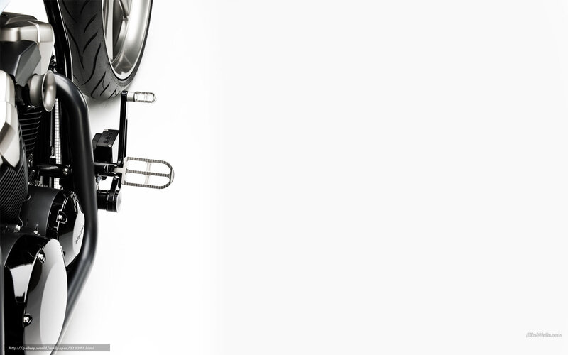 Motorcycle Front Wheel — White, Minimalist