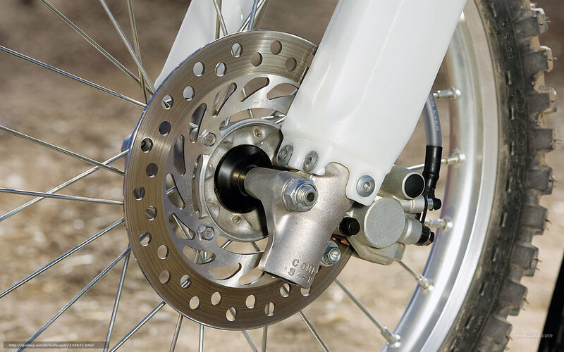 Motorcycle Front Wheel — White, Neutral, Photograph, Brake Disc