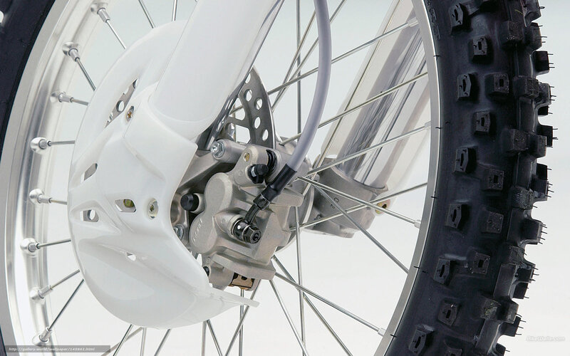 Motorcycle Front Wheel — White