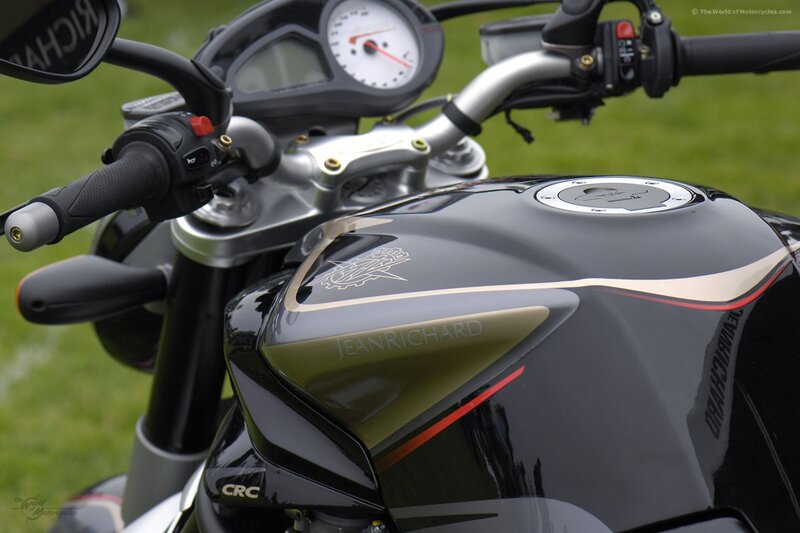 Motorcycle Fuel Tank — Black, Neutral, Photograph, Handlebars