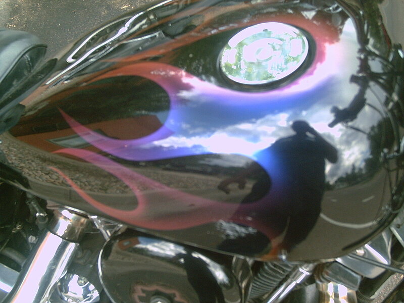 Motorcycle Fuel Tank — Black