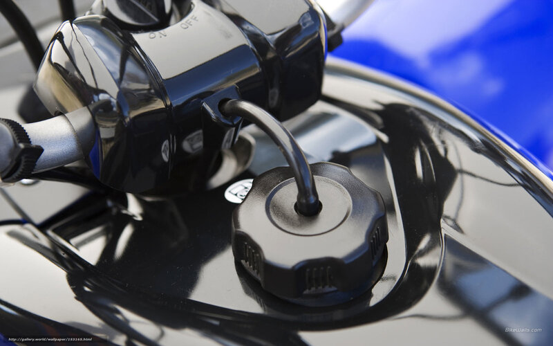 motorcycle fuel tank close-up